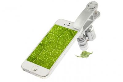 YONIS Objectif Pour Smartphone Android Iphone Microscope Smartphone X60 LED Uv Argent