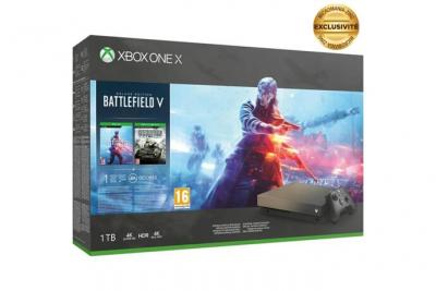 Microsoft Xbox One X - 1To noir or - tr&egrave;s bon &eacute;tat