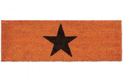 HELLOSHOP26 Paillasson tapis de sol porte d'entr&eacute;e essuie-pieds &eacute;toiles fibres de coco orange 13_0001827_2