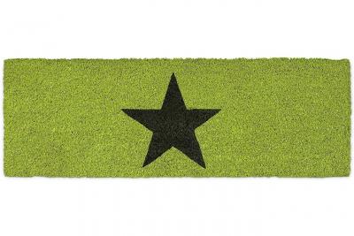 HELLOSHOP26 Paillasson tapis de sol porte d&acute;entr&eacute;e essuie-pieds &eacute;toiles fibres de coco vert 13_0001827_3 