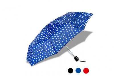 TOTALCADEAU Parapluie &agrave; petits pois bleu 
