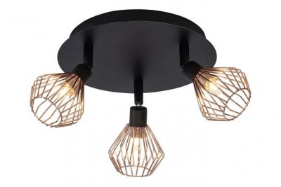 BRILLIANT Plafonnier circulaire Dalma attractif, 3 lampes