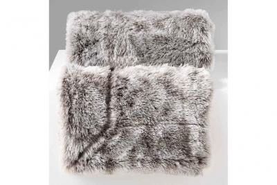DOUCEUR D INTERIEUR Douceur D'int&eacute;rieur - Plaid imitation fourrure Antartic Gris 180x220