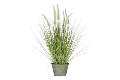 Plante Artificielle D&eacute;co ""Gramin&eacute;es"" 55cm Vert