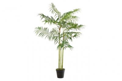 Palmier bambou en pot en textile vert 110x110x170 cm - Vert