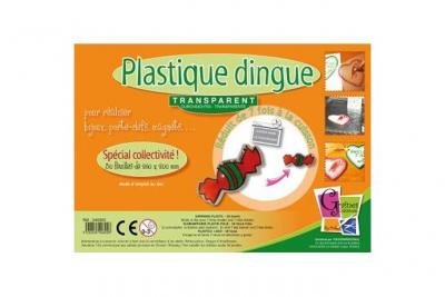 PLASTIQUE DINGUE Set de 30 feuilles  transparent 26x20cm