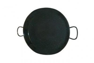 VAELLO CAMPOS La Valenciana 10 cm, po&ecirc;le &agrave; Paella en Acier &eacute;maill&eacute; Noir, Noir, 42 cm