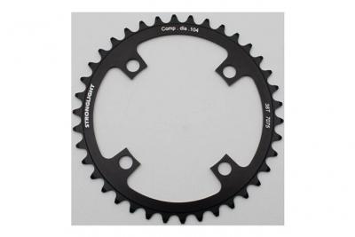 STRONGLIGHT Plateau VTT  1 plateau (38 &agrave; 36 dents) noir Diam 104mm- 38
