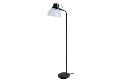  PLEXI - lampadaire liseuse articul&eacute; m&eacute;tal noir et transparent