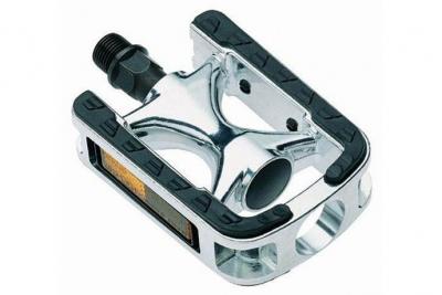 POINT P&eacute;dale de v&eacute;lo City-/Komfort-Pedale 1692294 argent, noir 1 set