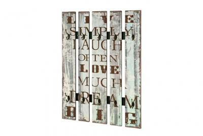 SWITHOME Pat&egrave;re Murale Vintage Love 100cm Bleu