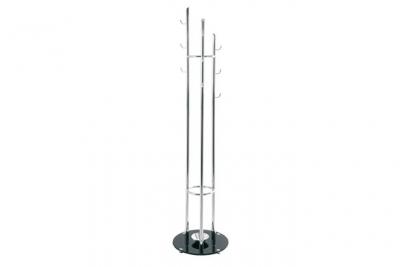 Haku M&ouml;bel 89255 Portemanteaux Tube d'Acier/Verre Tremp&eacute; Chrom&eacute;