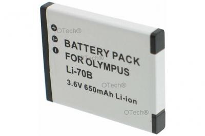 OTECH Batterie pour OLYMPUS LI-70B - Garantie 1 an