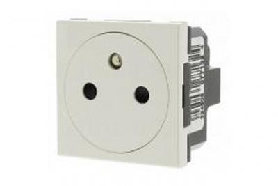 LEGRAND Mosaic prise 2p+t affleurement 10/16a 250v 2 mod. Blanc