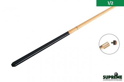 SUPREME Queue billard standard 145 cm 1/2 - Virole laiton & Embout viss&eacute; 11mm
