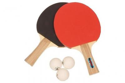 GIANT DRAGON Raquette tennis de table pack 2 etoiles shooter rouge taille : uni r&eacute;f : 65138 