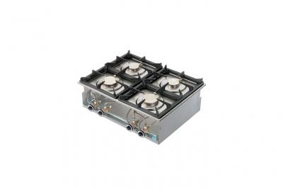 VIRTUS GROUP R&eacute;chaud &agrave; Gaz Int&eacute;gr&eacute; - Virtus - - Acier inoxydable4 br&ucirc;leurs 400x600xmm