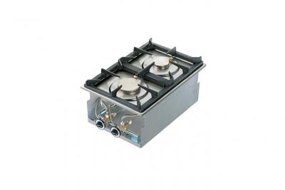 VIRTUS GROUP R&eacute;chaud &agrave; Gaz Int&eacute;gr&eacute; - Virtus - - Acier inoxydable2 br&ucirc;leurs 400x600xmm