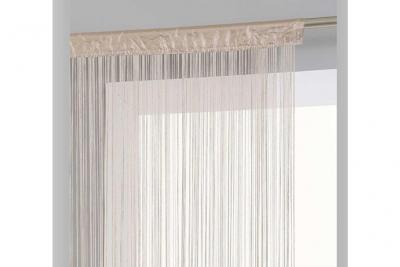 Rideau Fil - Beige - 90x200 cm - Atmosphera cr&eacute;ateur d'int&eacute;rieur