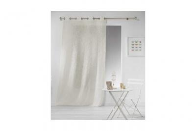 Panneau a oeillets 140 x 240 cm effet lin tisse haltona Naturel