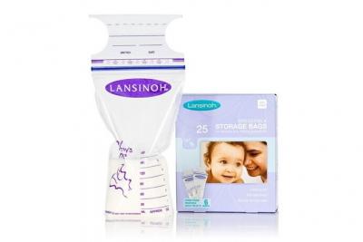 LANSINOH Lot de 25 Sachets de Conservation de Lait Maternel 