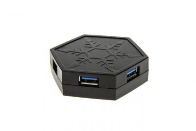 SILVERSTONE EP01 - Concentrateur (hub) - 4 x SuperSpeed USB 3.0 - de bureau