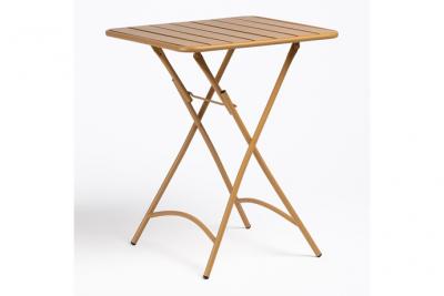 SKLUM Table De Jardin Pliante En Acier (60x60 Cm) Janti Moutarde