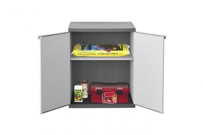 TOOD  Armoire de rangement basse en resine 1 tablette
