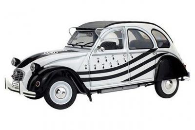Solido S1850018 - Citro&euml;n 2 CV 6 BZH 1986 - Blanc/Noir - Echelle 1/18