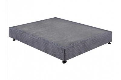 DREAMEA PLAY Sommier tapissier 140 x 190 cm - Gris anthracite - UNIVERSEL de