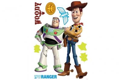 DECOFUN Sticker mural g&eacute;ant toy story 70x100cm buzz