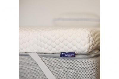 BDREAMS Surmatelas m&eacute;moire de forme 140x200 cm - rolls - qualit&eacute; h&ocirc;tellerie - morphologique 