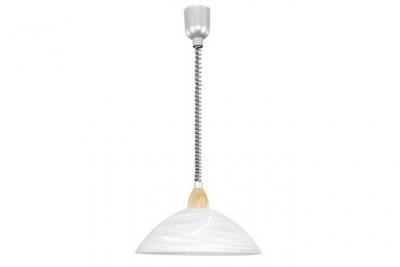 EGLO LIGHTING Eglo 87009&nbsp;Lampe Suspension &agrave; Hauteur R&eacute;glable, Bois, E27, Marron