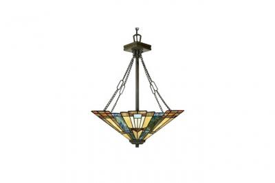 QUOIZEL Suspensions inglenook 3x100w bronze noir
