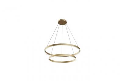 MAYTONI Double suspension en aluminium couleur laiton Rim - 