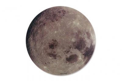 TOTALCADEAU Tapis de souris informatique lune compl&egrave;te