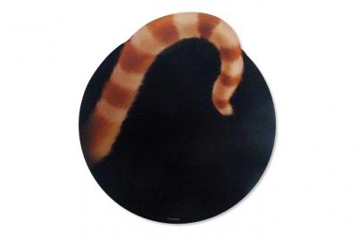 TOTALCADEAU  Tapis de souris chat - Noir