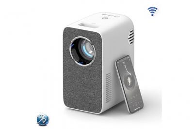  Vid&eacute;oprojecteur WIFI FLZEN Recopie de l&rsquo;&eacute;cran 7500 Lumens 300 4K Max avec &eacute;cran Portable 100 Compatible avec android IOS 