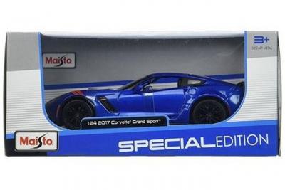 MAISTO Voiture  Corvette Grand Sport 2017 1:24 Bleu