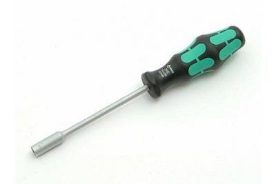 WERA  05029435001 395 Tournevis &agrave; douille, 12.0 mm x 125 mm, Noir/vert