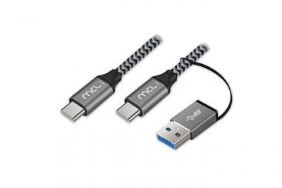 MCL SAMAR MCL USB 3.2 Type C Mesh Cable 10G 100W