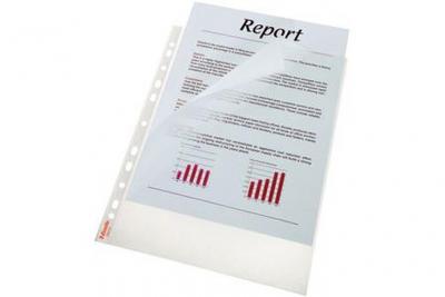 ESSELTE  Pochettes Perfor&eacute;es Standard Plus, A4, Pp Grain&eacute;,