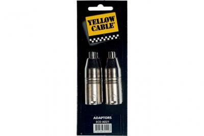 YELLOW CABLE  - Adaptateurs RCA FEMELLE / XLR MALE X 2 - AD21