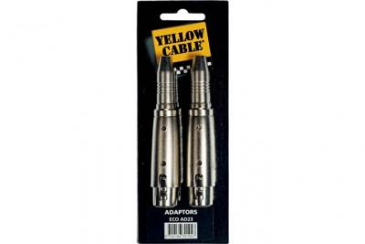 YELLOW CABLE  Eco-Ad-23 Adaptateur Xlr Femelle - Jack Femelle Mono