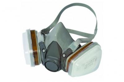 3M Demi-masque respiratoire gaz et vapeur  + Cartouches sp&eacute;ciales peinture A2P2