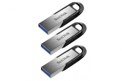 SANDISK 3PCS Cl&eacute; USB  Ultra Flair 32Gb 3.0 Gris 3PCS (paquet de 3) 