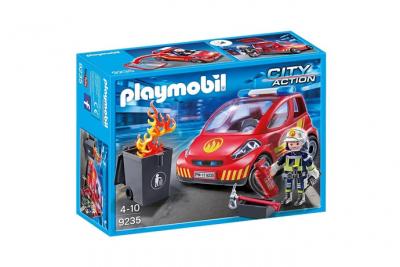 Playmobil City Action 9235 Pompier avec v&eacute;hicule d'intervention