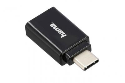 HAMA  Adaptateur USB-C, USB 3.1 Gen 1, m&acirc;le USB-C &ndash; femelle USB-A, 5Gbit/s