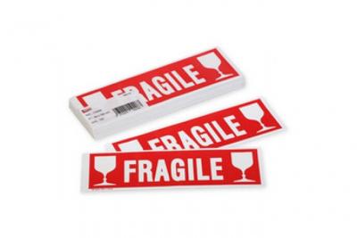 AGIPA Etiquette adh&eacute;sive "" fragile "" 190x60 - sachet de 100