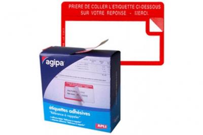 AGIPA  115631 Bo&icirc;te de 500 &eacute;tiquettes signal&eacute;tiques Format 36 x 59 mm